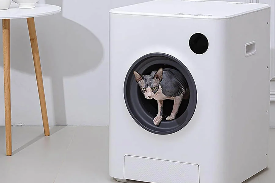 robot cat litter tray
